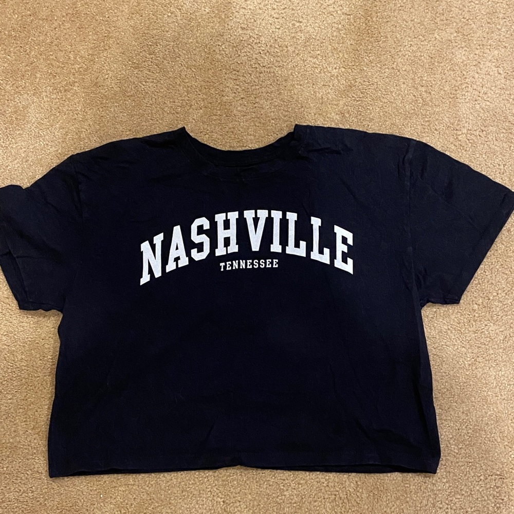 Nashville Black Crop Top